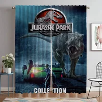 Blackout Curtain for Room 2 Panel Jurassic Park Elegant Room Curtains Home Interior Curtains Tulle for Bedroom Shades Partition 1