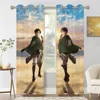 Wings of Liberty Attack on Titan Retro Blackout Curtains  for Bedroom Thermal Window Treatment Curtain 2 PC  1