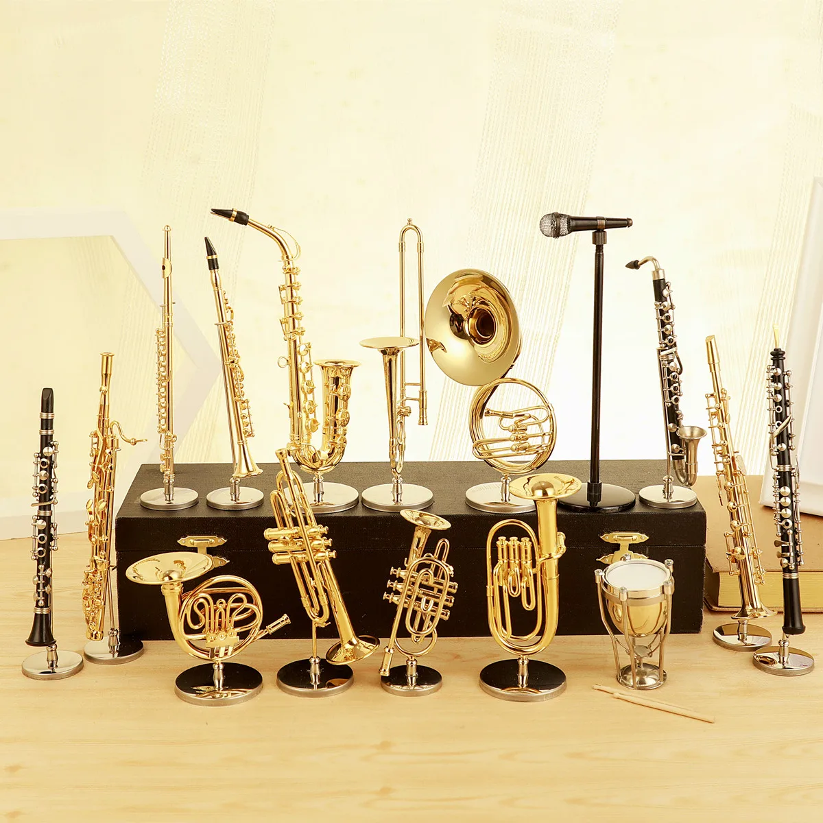 SAXOPHONE DE POCHE Instrument a Vent Flute Clarinette Mini Sax Bois Erable  Etui EUR 34,23 - PicClick FR