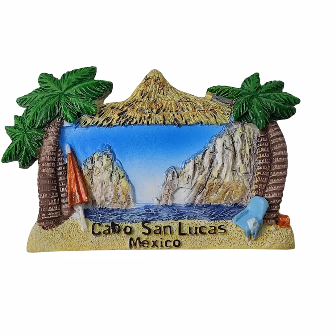 Imán Para Nevera De Cabo San Lucas, México, De Madera, Con