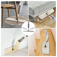 Spray Mop Broom Set Magic Flat Mops for Floor Home Cleaning Tool Brooms Household with Reusable Microfiber Pads Rotating Mop 2
