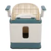 Adults Commode Chair Portable Toilet Odor Proof Foldable Bedside Commode Chair with Armrests for Home Bedroom Outdoor Activities 3