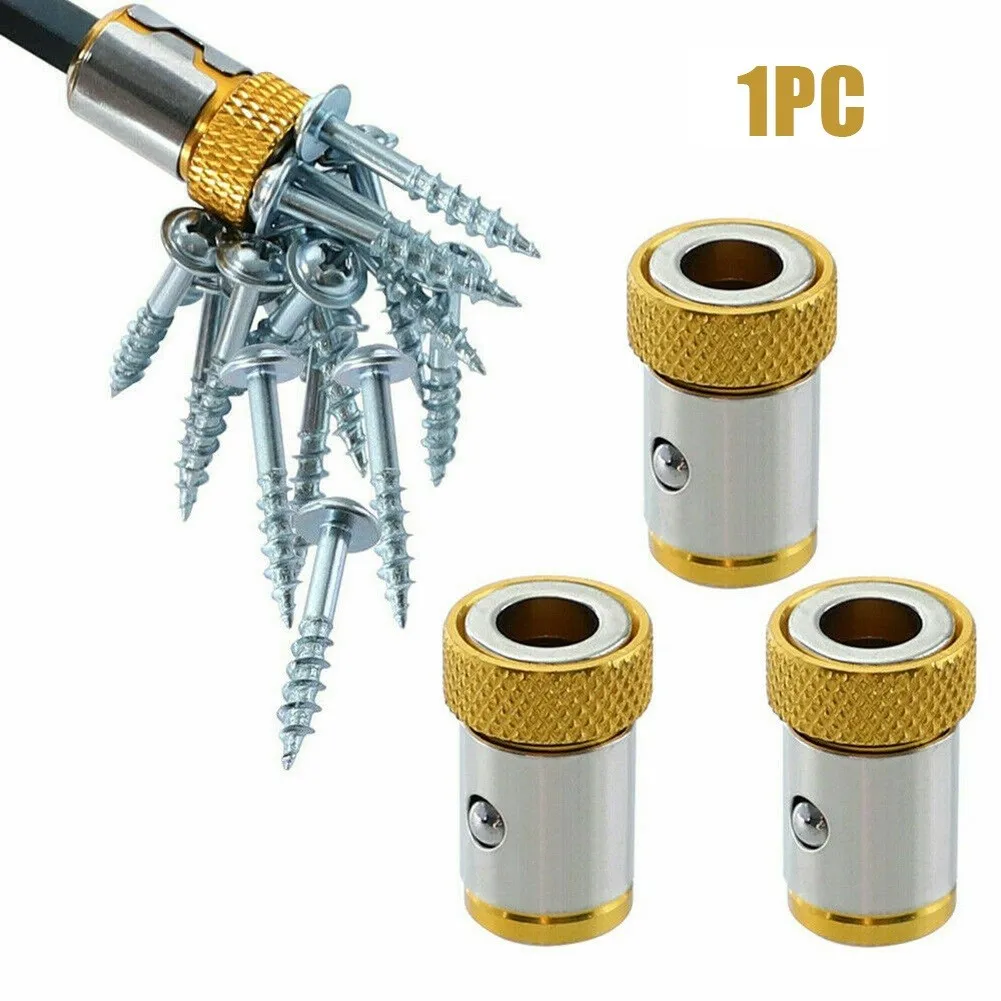 

Alloy Steel 1/4inch Metal Screwdriver Bit Universal Magnetic Ring For 6.35mm Shank Anti-Corrosion Drill Bit Magnet Powerful Ring