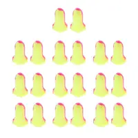 10 Pairs of Soft Foam Earplugs Conical Tapering Sleep Noise Yellow 2