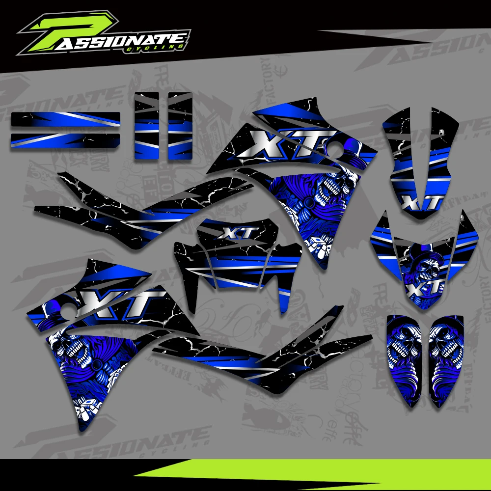 Graphics Decals Stickers for Yamaha XT660R XT 660R XT 660 R 2005-2020 Motorcycle Backgrounds Deco Sticker Kits