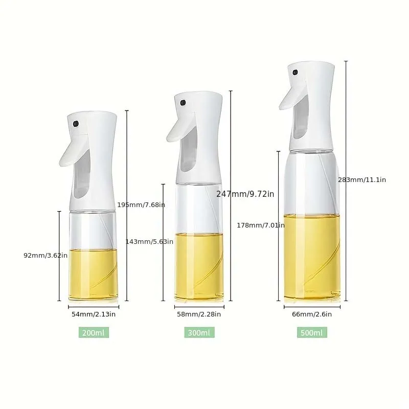 Multipurpose Oil & Vinegar Cooking Sprayer - Ideal for BBQ, Baking, and Kitchen Use (Available in 200/300/500ml)