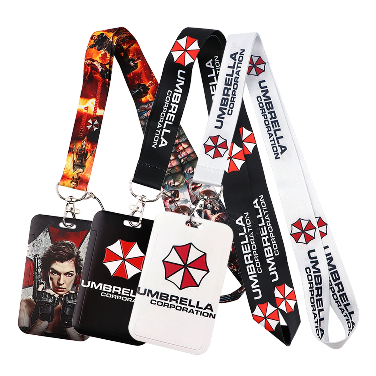 Movie Umbrella Credential Holder Key Chain Neck Lanyard Passport Card Anime Credit Card Holder Straps Accessories Gifts key chains