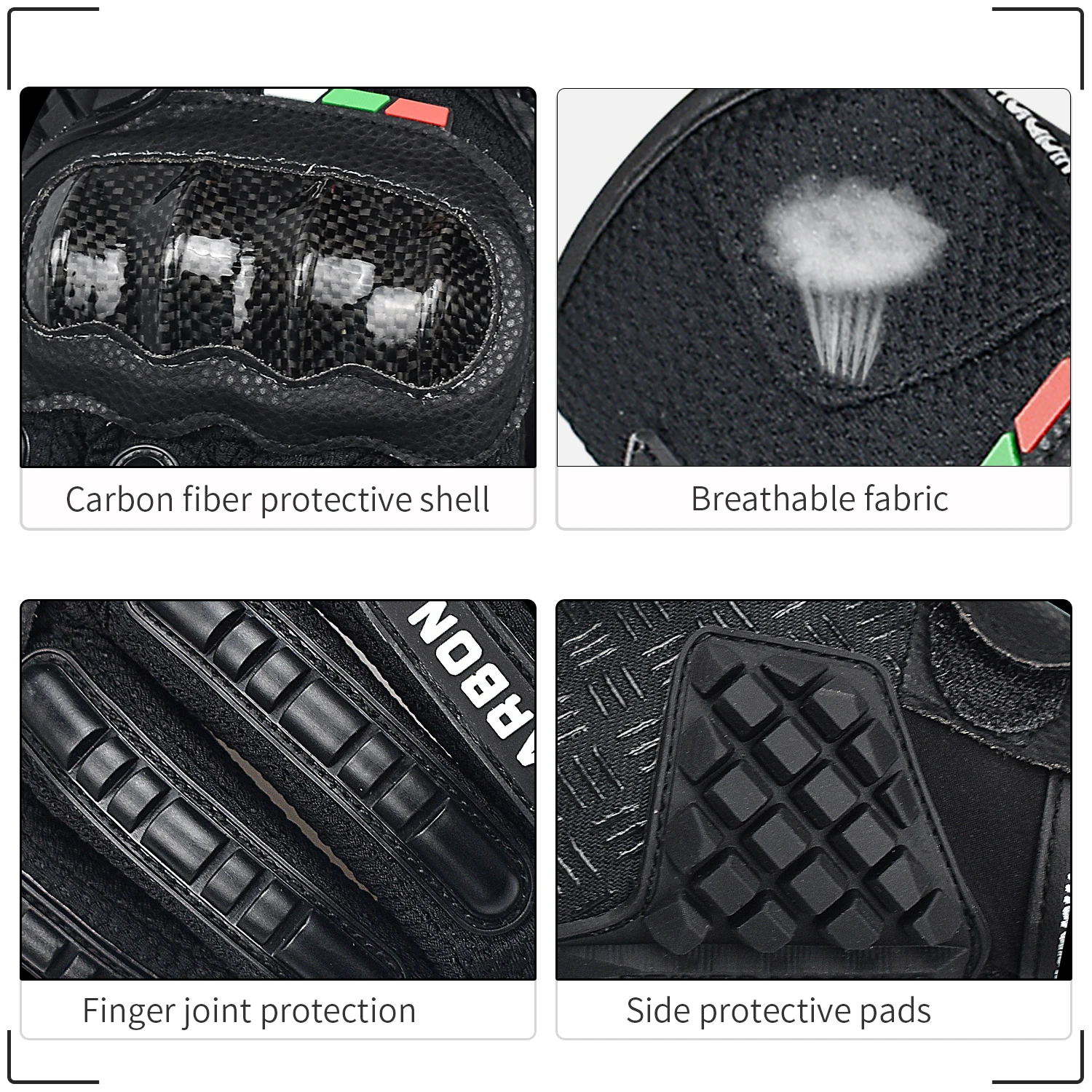 Touchscreen Motorcycle Racing Gloves for Men & Women - Versatile for BMX, ATV, MTB, Cycling, and Climbing