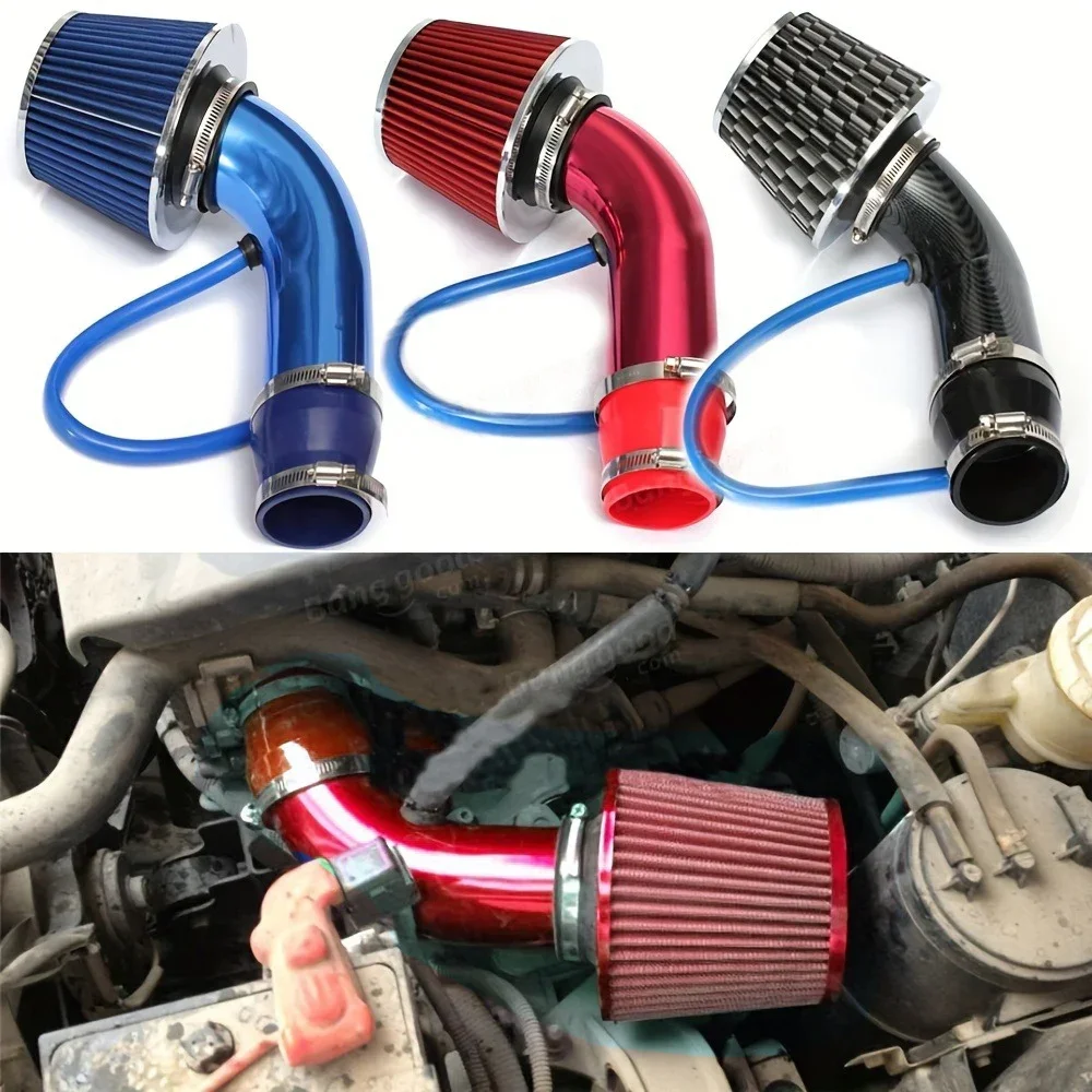 76mm Car Air Intake Kit Filter Pipe