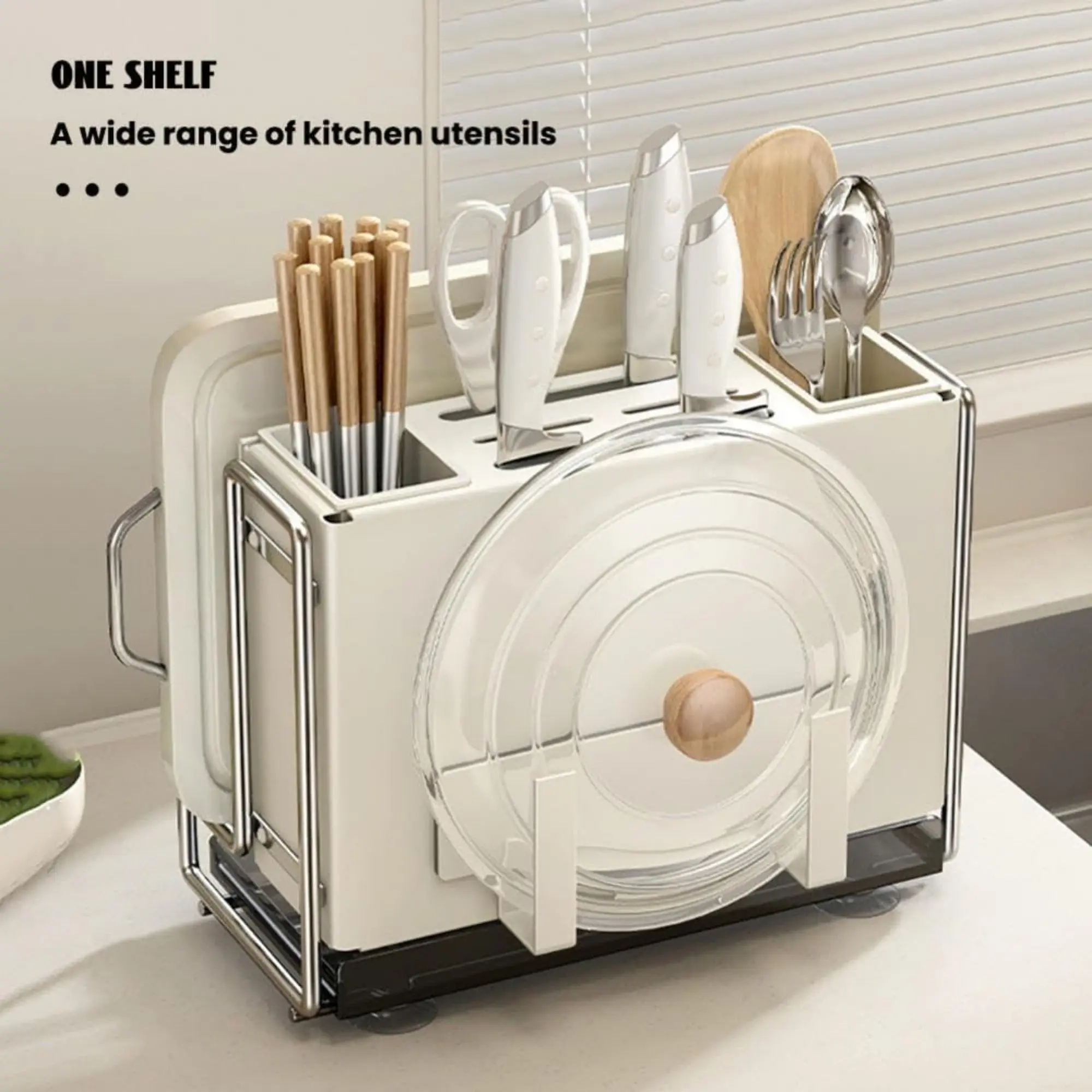 Knife holder universal storage rack magnetic chopstick cage cutting board cutting board knife storage rack 6