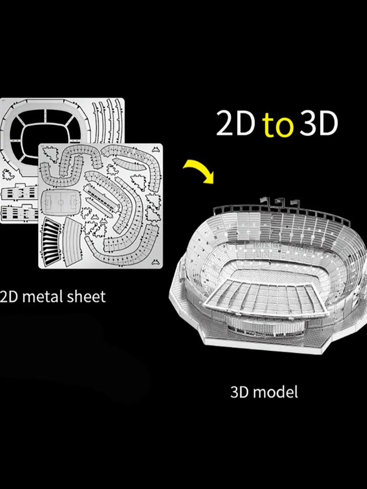 3D 금속 퍼즐 모델 키트 DIY 레이저 컷 퍼즐 어린이용 조립 장난감
