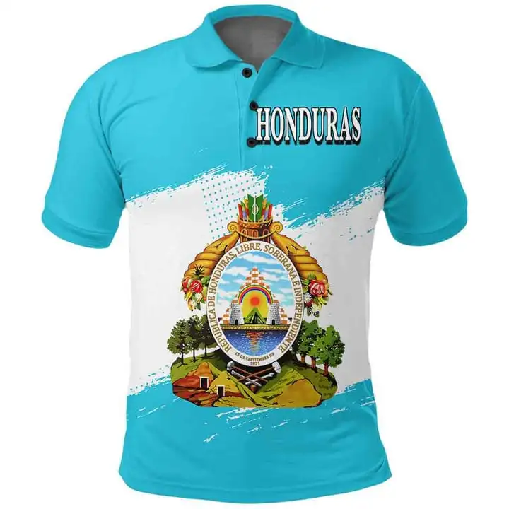 

Новая летняя рубашка-поло в Гондурасе, Мужская популярная Высококачественная Мужская дышащая рубашка-поло с коротким рукавом, деловая Повседневная рубашка для мужчин