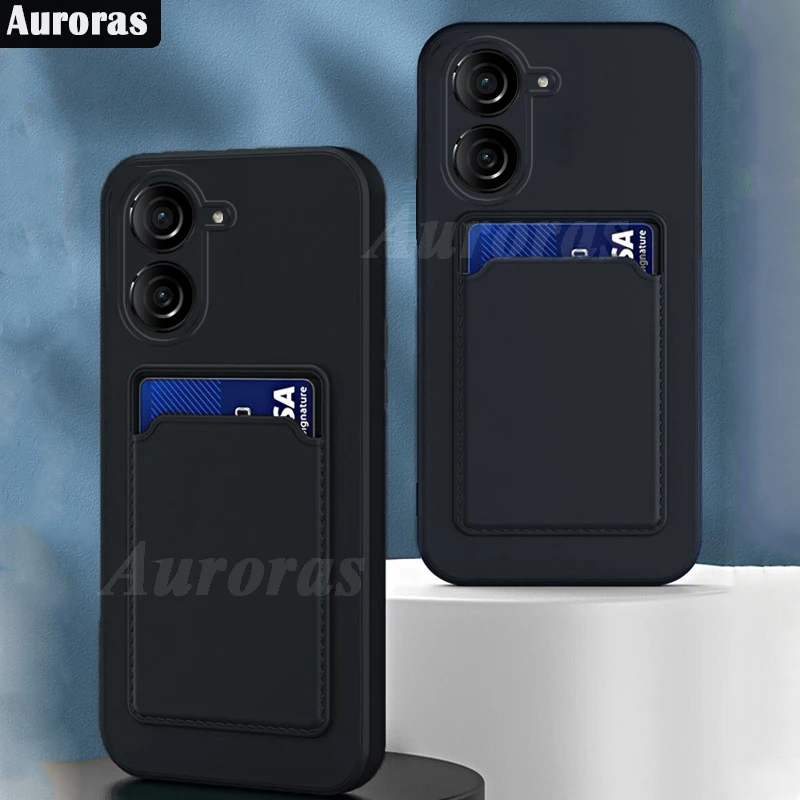 ZXLZKQ Cover per ASUS Zenfone 9 (5.9), 2 Pezzi Slim Anti-Graffio X Antiurto Morbido Silicone Case, Trasparente TPU Bumper Protettiva Custodia per ASUS Zenfone 9 - Clear + XS40