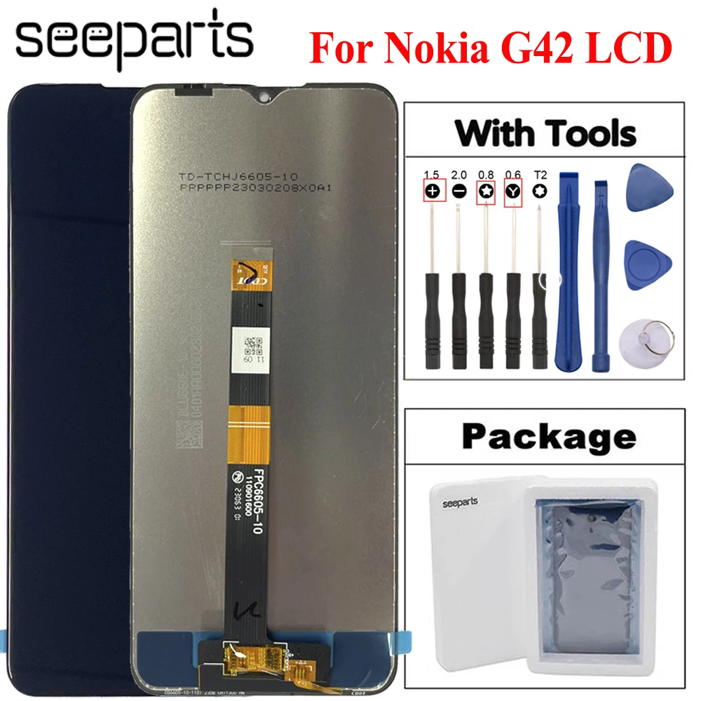 Testato Funzionante 6.56 ''Per Nokia G42 Display Lcd Touch Screen Digitizer Assembly Per Schermo Lcd Nokia G42