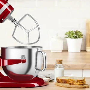 Description Picture 3 of itemStainless Steel Flat Beater Attachment for KitchenAid 7 Quart Bowl Lift Stand Mixer Replacement Parts Bread Hook Replace KA7QCFB