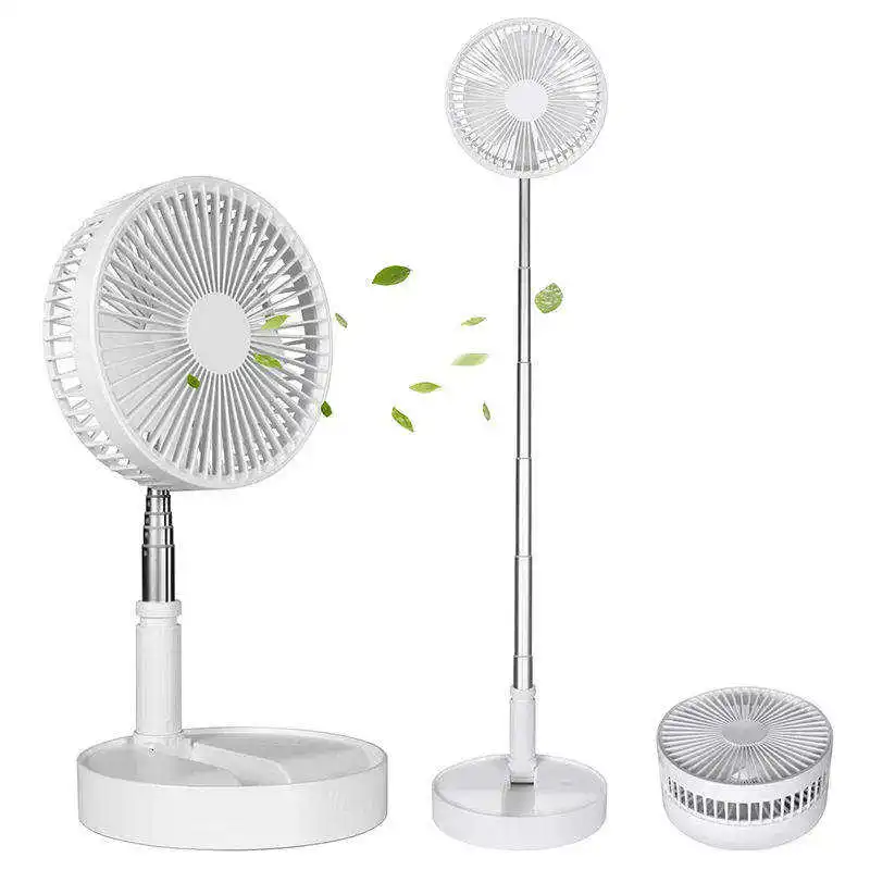 

Mini Round Portable Usb Electric Rechargeable And Foldable Floor Table Fan With Adjustable Height