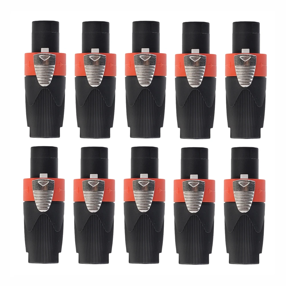 케이블 커넥터 플러그, NEUTRIK NL4F, 4 극 수 오디오 케이블, 10 개
