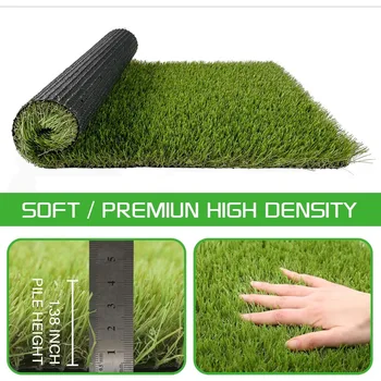 Artificial Grass Turf for Dogs 6 ft x 8 ft,1.38 inch Extra Large Fake Grass Pee Pad for Puppy Potty Training 2
