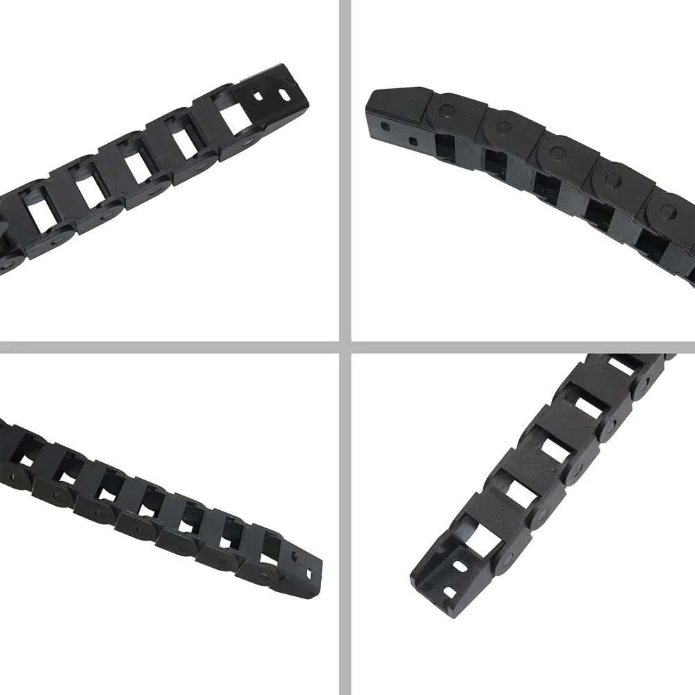 Plastic Cable Chain 1 Meter Plastic Cable Chain 1M Wire Carrier Drag Chain End Connector Chains CNC Router Machine CNC Cable Channel