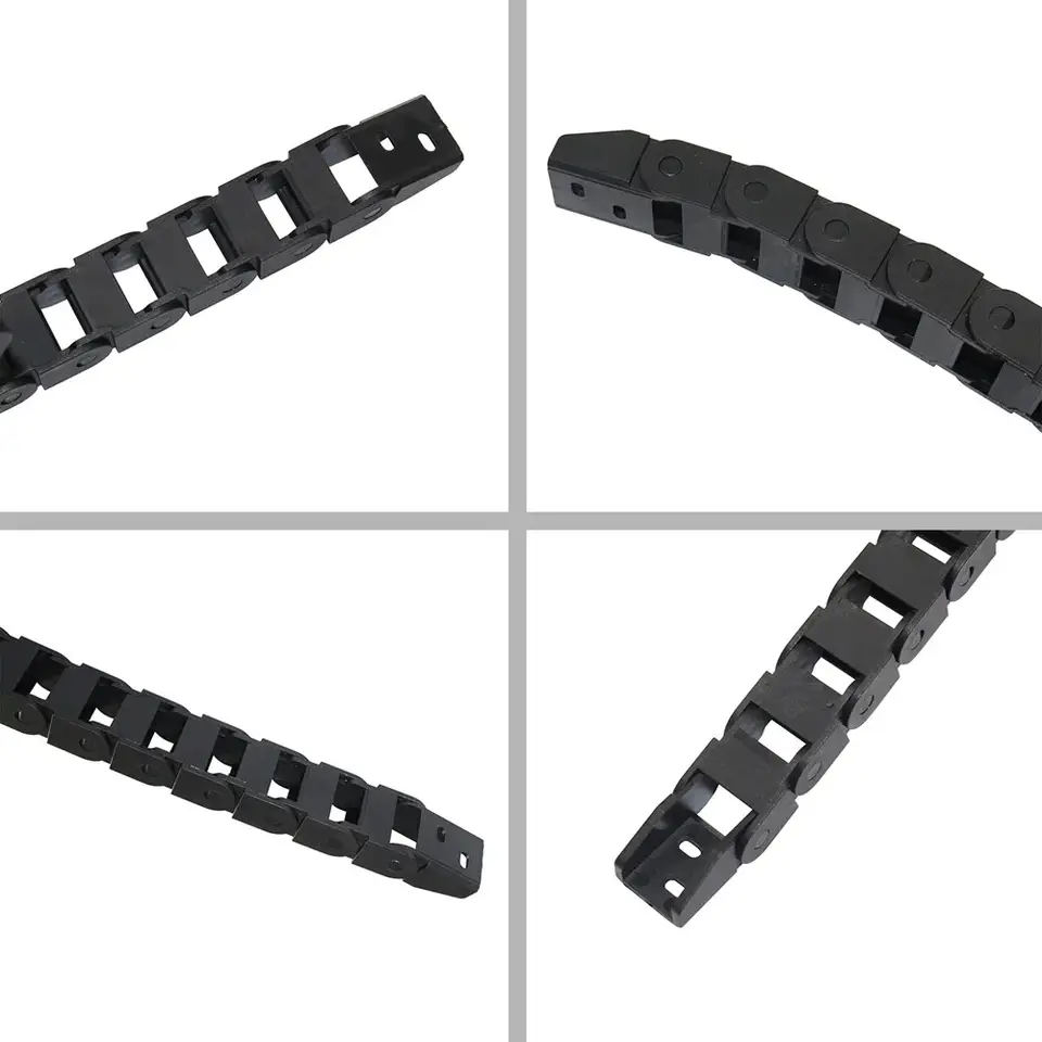 1 Meter Plastic Cable Chain 1M Wire Carrier Drag Chain With End Connector Chains for CNC Router Machine CNC Cable Channel image 5