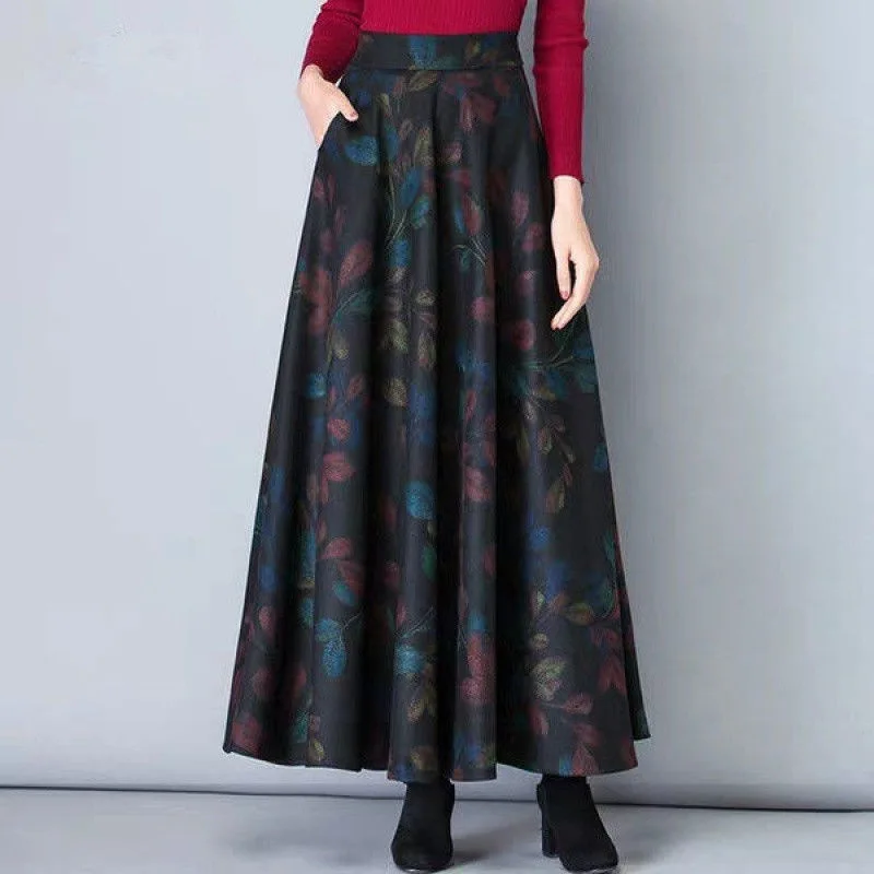 

Modern 2024 Spring Summer New Vintage Fashion Gingham Contrast Color High Waist Skirt Slim Office Lady All-match A-Line Female
