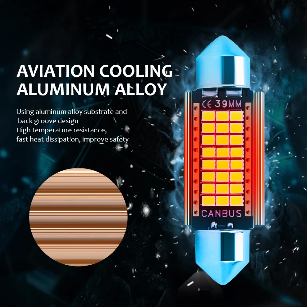 31mm 36mm 39mm 41mm �� ���ֵ� 2016 LED ����, C5W C10W, �ڵ��� ��ȣ�� ����, �ڵ� ���׸��� ���� �� ����, 6 ��