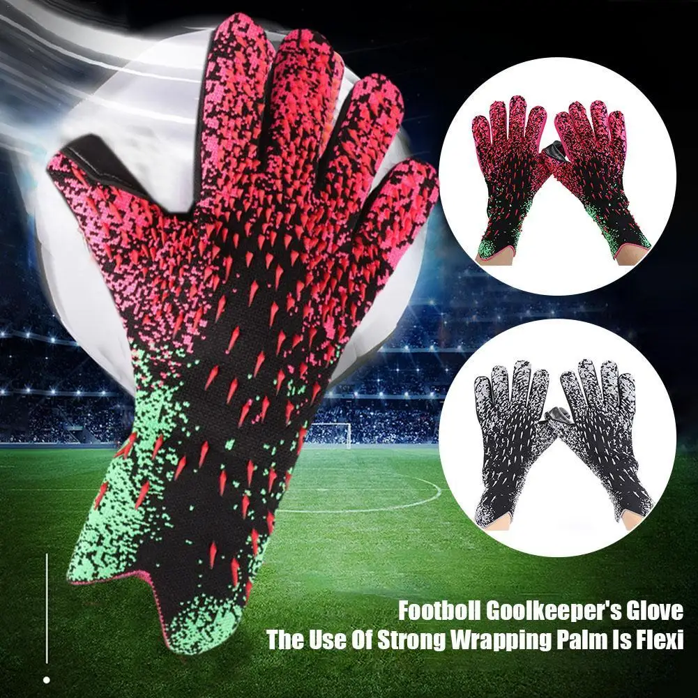 

1pair Goalkeeper Gloves Strong Grip Soccer Goalie Gloves Size 6/7/8/9/10 Football Gloves For Kids Youth Adult Soccer Gloves
