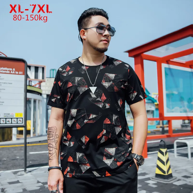 Summer Men T shirt Short Sleeve Plus 