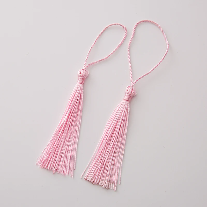 20 stücke 80mm Lesezeichen Hängen Seil Seide Quaste Für Chinesischen Knoten Handwerk DIY Schlüssel Kette Ohrring Haken Anhänger Schmuck, der Entdeckungen – Detail 14