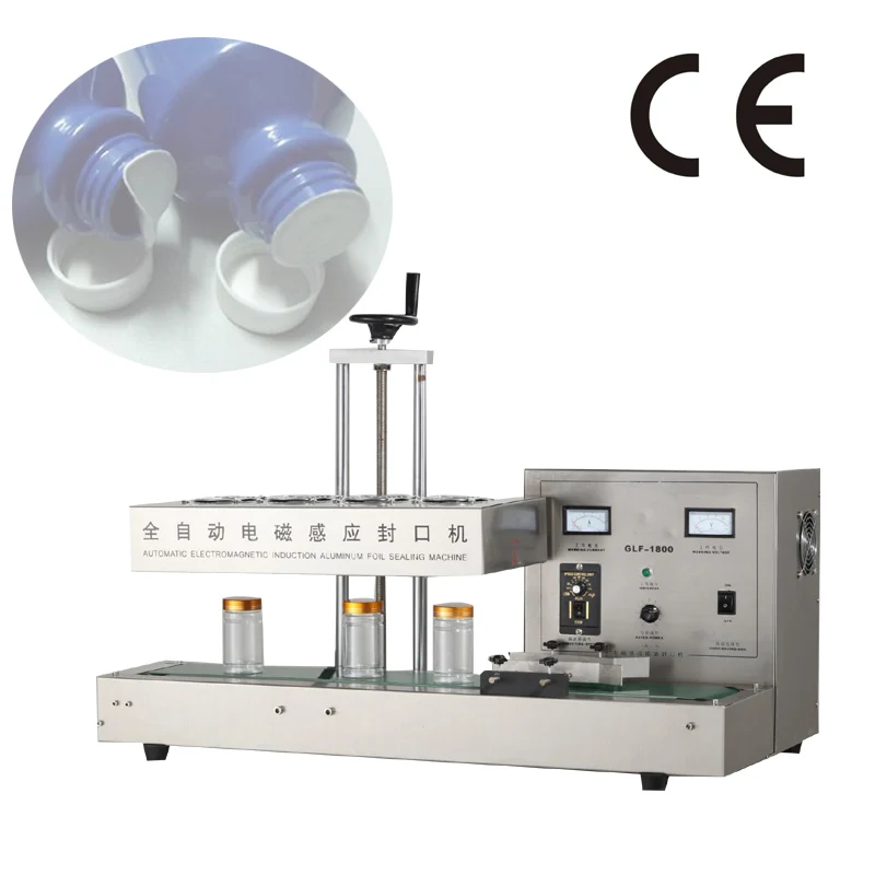 

Electromagnetic Induction Glass Bottle Mouth Aluminum Foil Sealing Machine Honey Plastic Jars Gasket Capper Machine