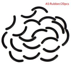 Women's Fashion Eyelash Curler Replacement Pads - 20-Pack Silicone Gel Clips (A5)