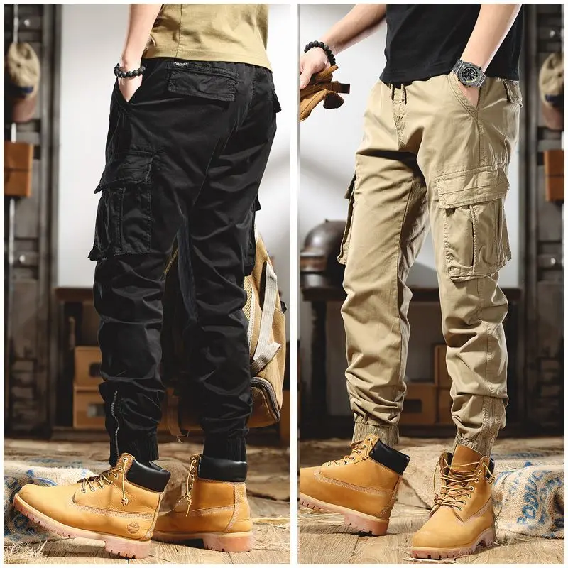 Khaki Men Cargo Pants Loose Army Tactical Pants Mens Multi-pocket Trousers  Pantalon Black Homme Male Military Overalls 2022 New - AliExpress