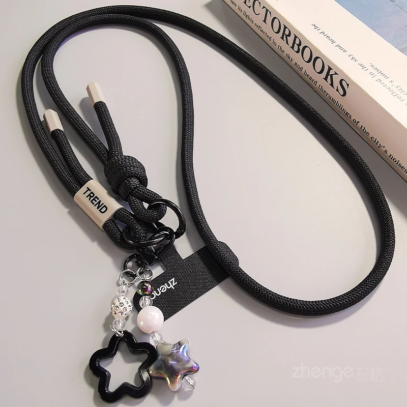 Multifunktionales Telefon-Lanyard, verstellbares Umhängeband mit Anhänger für Outdoor-Reisen, Anti-Verlust, Korea INS – Detail 12