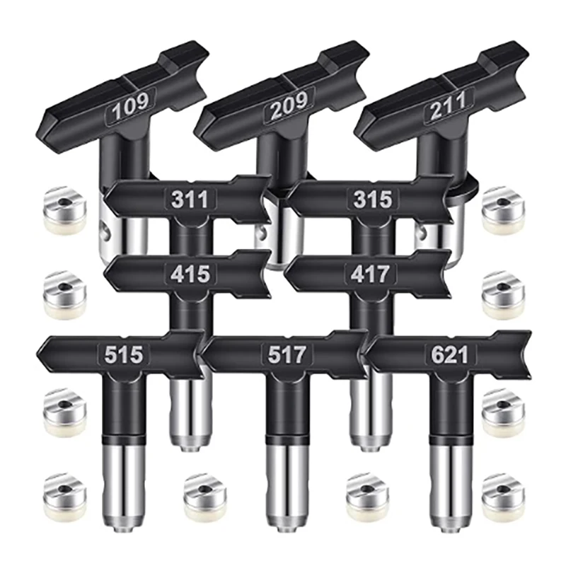 5/10 Pezzi Punte Spray Punta Spray Reversibile Ugelli Spray Airless Per Pistole A Spruzzo Per Vernice Airless E Spruzzatrice Airless