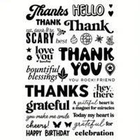 1pc Flower Letter Bird Seal Clear Stamps DIY Handbook Diary Album Scrapbooking Art Label Crafts Aesthetics Decor Rubber Stamps 6