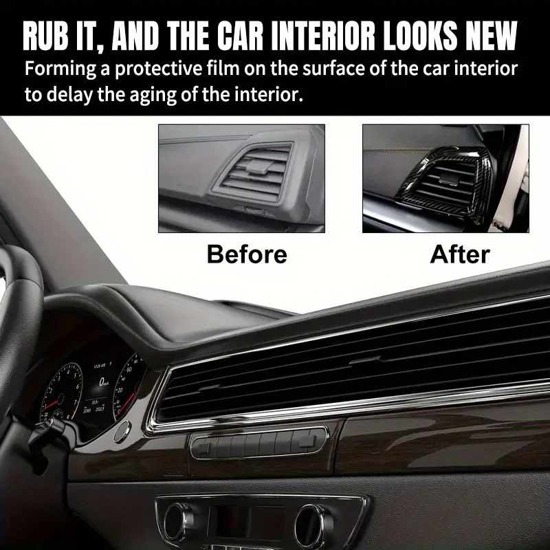 Leather cream for car interior care, non-greasy, suitable for sofas, car seats and handbag restoration 2