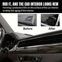 Leather cream for car interior care, non-greasy, suitable for sofas, car seats and handbag restoration 2