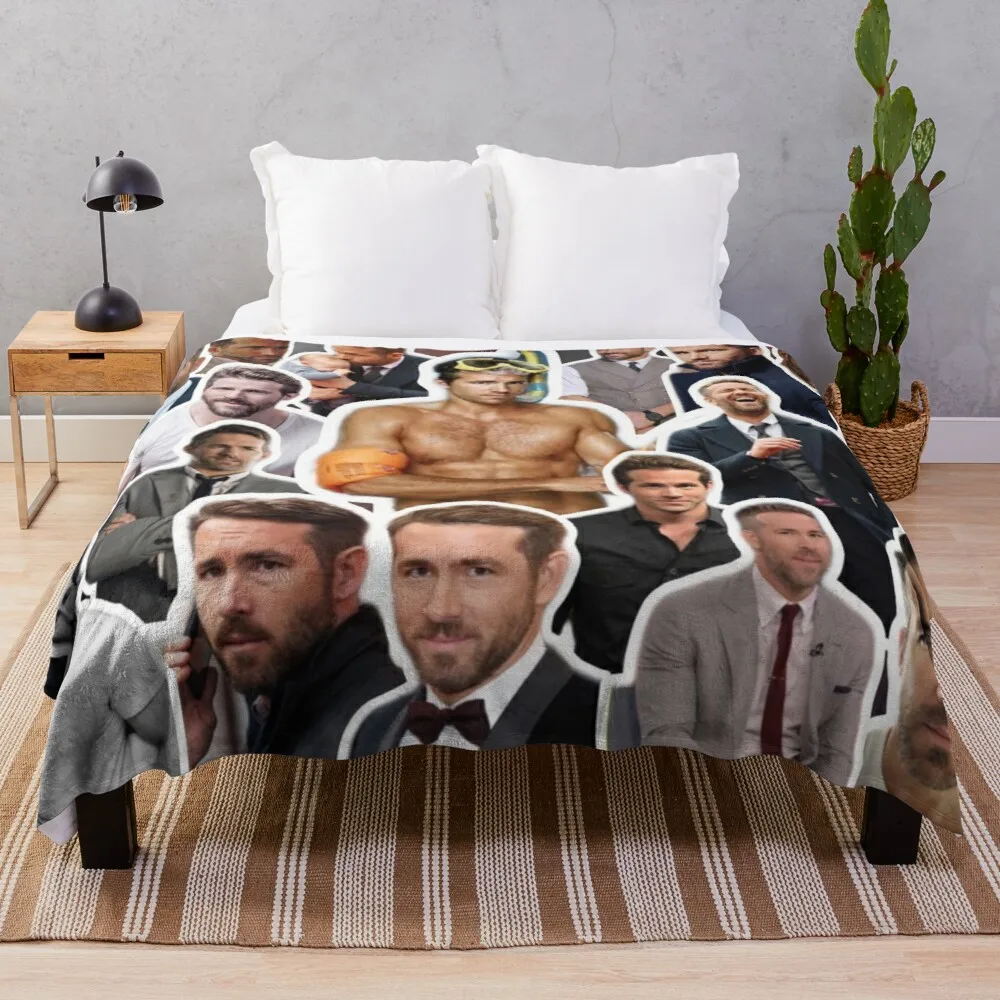 Ryan Reynolds Fleece Blanket Throw Blanket Lightweight Super Soft Cozy  Luxury Bed Blanket Microfiber -s458