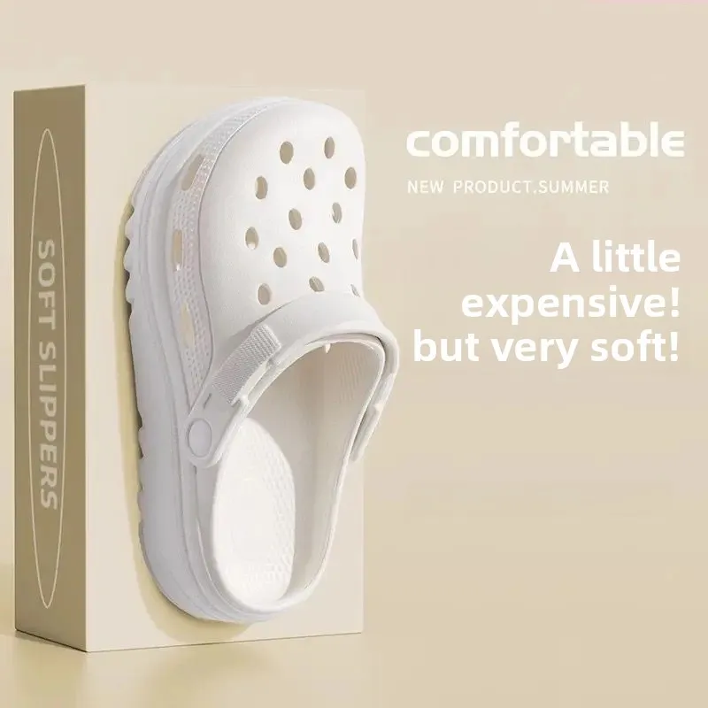 EVA Clog Schuhe 2025 Neue Stil Sandalen Hausschuhe Männer Strand Schuhe Open-Toe Hausschuhe Frauen Sommer Outdoor Tragen 5 CM