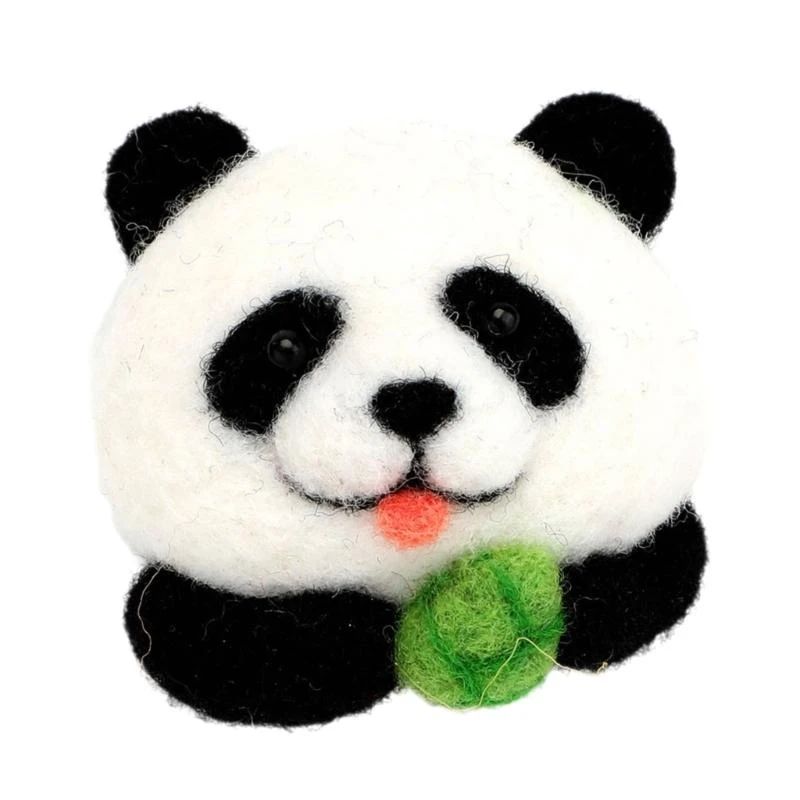 Lovely Animal Brooch Needle Felting Starter Kits Pins Needle Felting Kits Wool Tool for Woman Y5GB