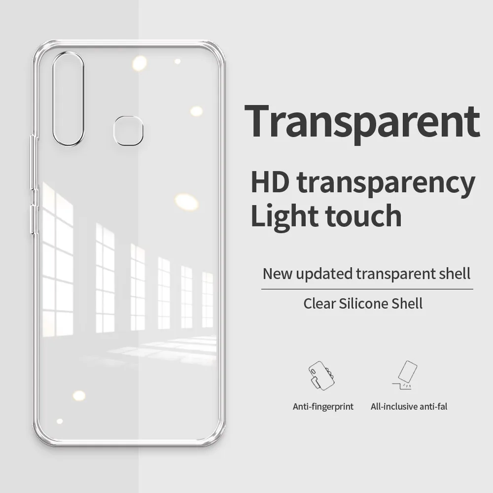 Clear Silicone Shockproof Phone Case - Soft Protective Back Cover