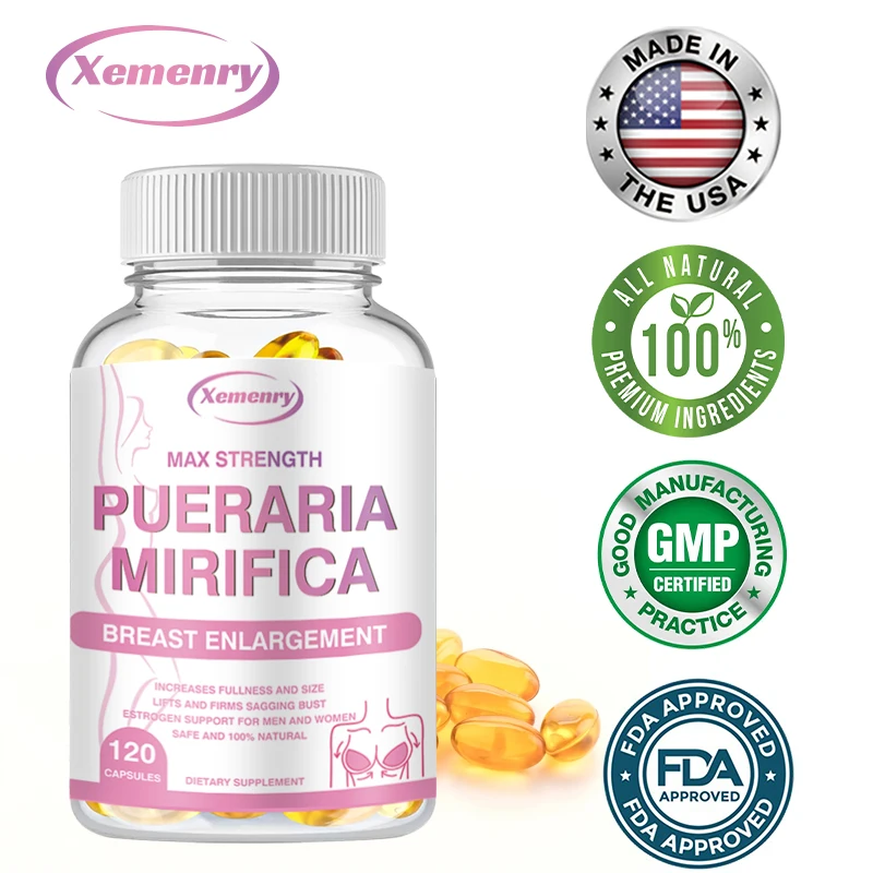 

Xemenry Pueraria Mirifica Capsules - natural organic supplements, 120 vegetarian capsules