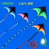 1.6M 1.4M Big Kite Flying  6M 4M Tail Wind Kites for Adults Children Kids Reel Wheel Breeze Easy To Fly Outdoor Toys Games Sport 1