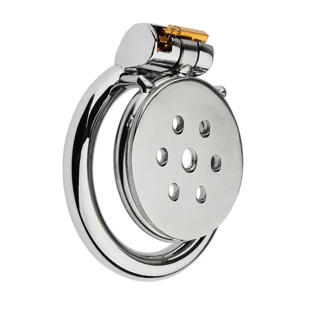 Male Super Mini Chastity Cage Device Stainless Steel Penis Cage Cock Ring Lock Sex Toys For Men BDSM Sissy