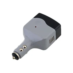 Car Power Inverter with USB Charging Port - DC to AC Adapter ( grey)