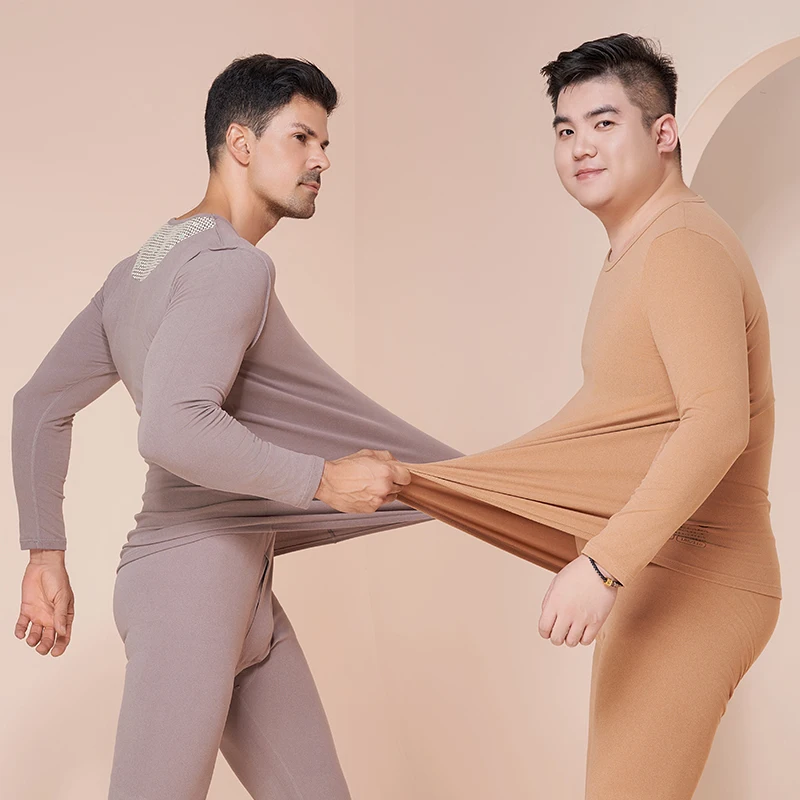 Men Thermal Underwear Sets Winter Thermos Underwear Long Johns Winter Male Double Layer Warmth Thick Thermal Clothing 3