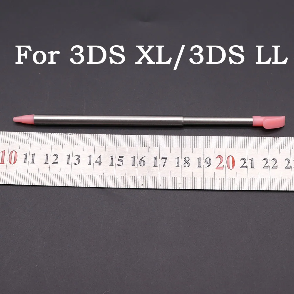10pcs 플라스틱 스타일러스 스크린 금속 텔레스코픽 터치 펜 3DS LL XL 3DSLL 3DSXL 게임 콘솔 액세서리