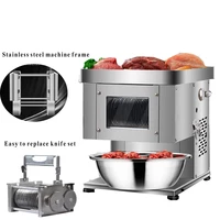 Professional Electric Meat Slicer 1100W Commercial Countertop Meat Slicer Slicing Shredding Machine 2