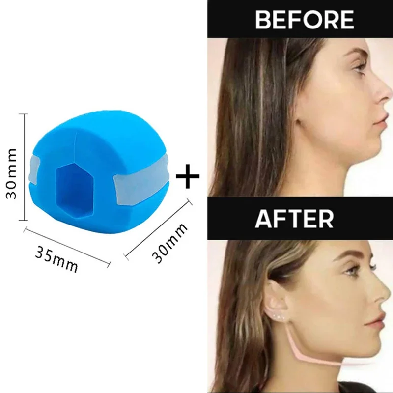 Masseter Ball Jawline Muscle Exerciser Chew Ball Food Grade Silicone Facial Mandible Trainer Face Fitness Balls massage ball jaw exerciser chin line exerciser