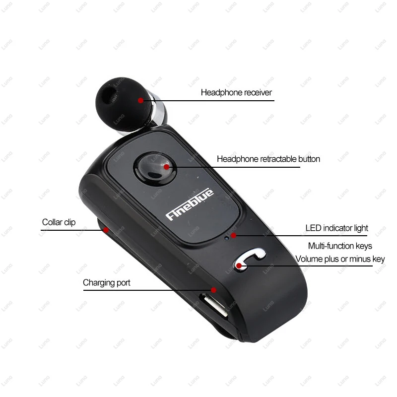 крючок прищепка для наушников наушники для смартфона Fineblue F920 Bluetooth наушники лотоса с проводом Беспроводной клип на ухо наушники хэндсфри наушники для телефона с микрофоном F990 (art.: 3920b5ceedda9) - 3920b5ceedda9